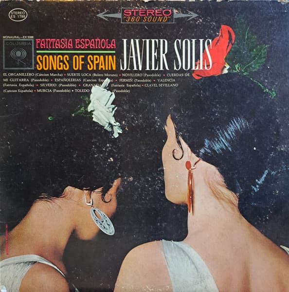 Javier SolíS – Fantasia EspañOla - Songs Of Spain vinyl cover art