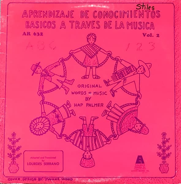 Hap Palmer – Learning Basic Skills Through Music: Volume 2 (Spanish) vinyl cover art
