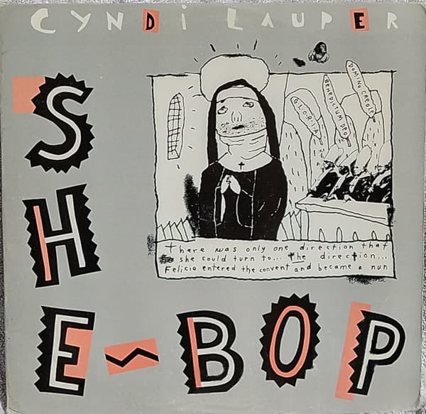 Cyndi Lauper – She Bop vinyl cover art