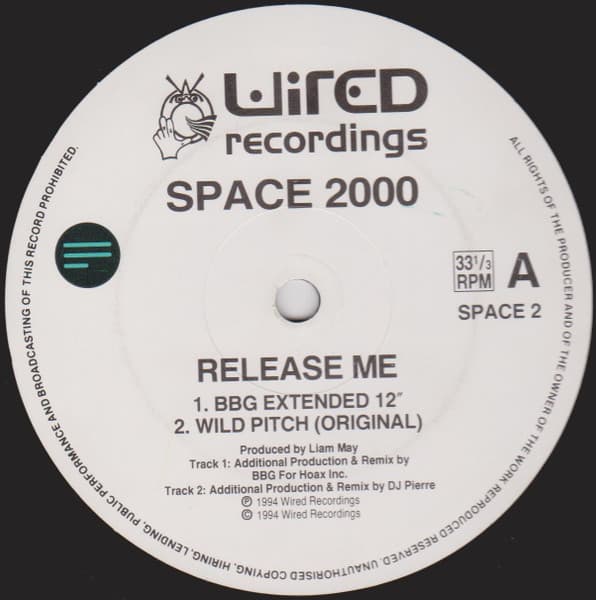 Space 2000 – House - Release Me vinyl cover art