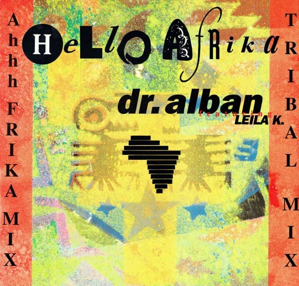 Leila K Dr. Alban – Tribal - Hello Afrika vinyl cover art