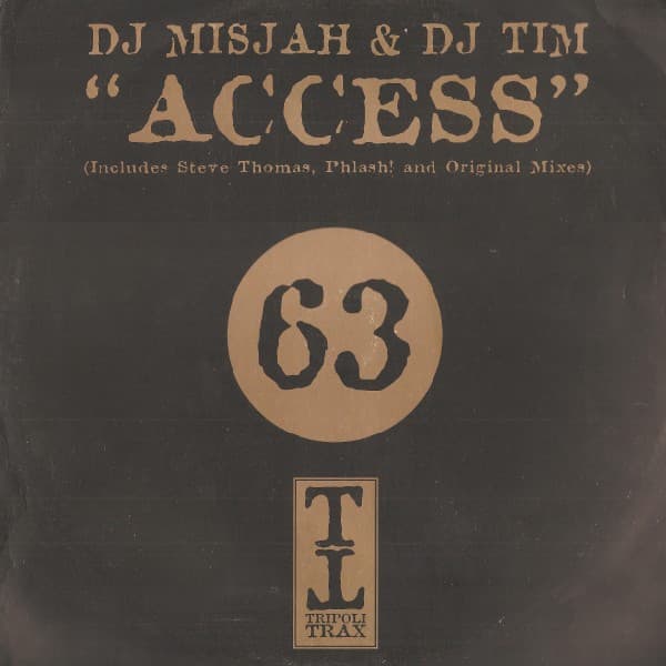 Dj Misjah & Dj Tim – Hard House - Access vinyl cover art