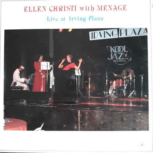 Menage (8) Ellen Christi – Live At Irving Plaza vinyl cover art