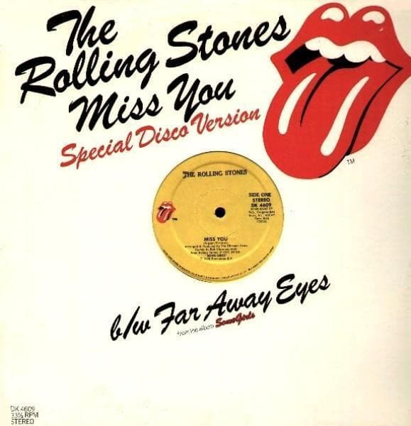 The Rolling Stones – Miss You (Special Disco Version) vinyl cover art