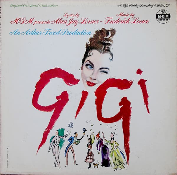 Various – "Gigi" - Original Cast Sound Track Album vinyl cover art