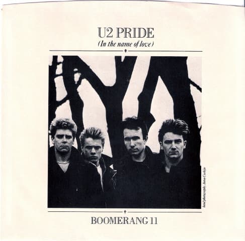 U2 – Pride (In The Name Of Love) vinyl cover art