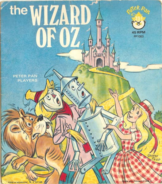 Peter Pan Players – The Wizard Of Oz vinyl cover art
