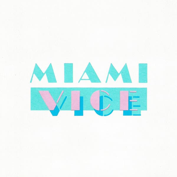 Various – Music From The Television Series Miami Vice vinyl cover art