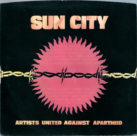 Artists United Against Apartheid – Sun City vinyl cover art