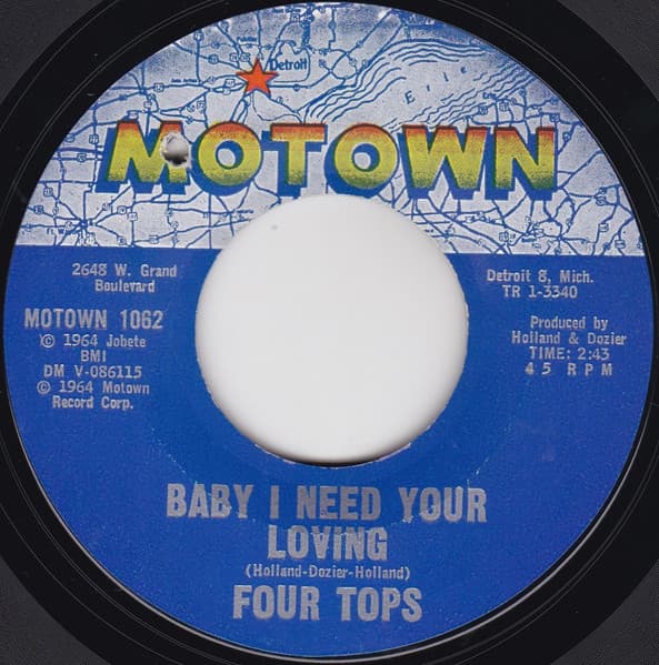 Four Tops – Call On Me vinyl cover art