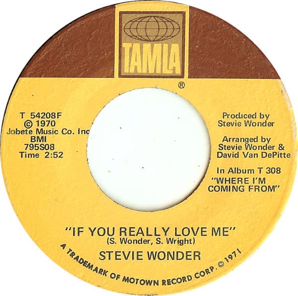 Stevie Wonder – Think Of Me As Your Soldier vinyl cover art