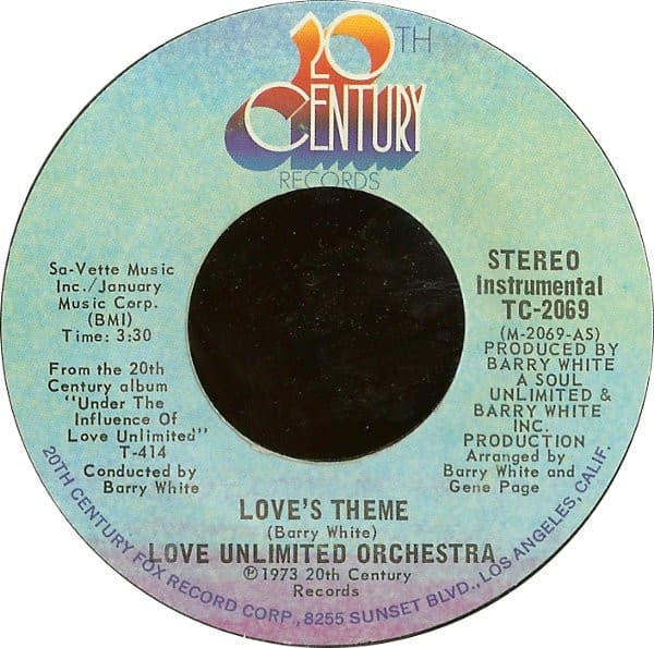 Love Unlimited Orchestra – Love'S Theme vinyl cover art