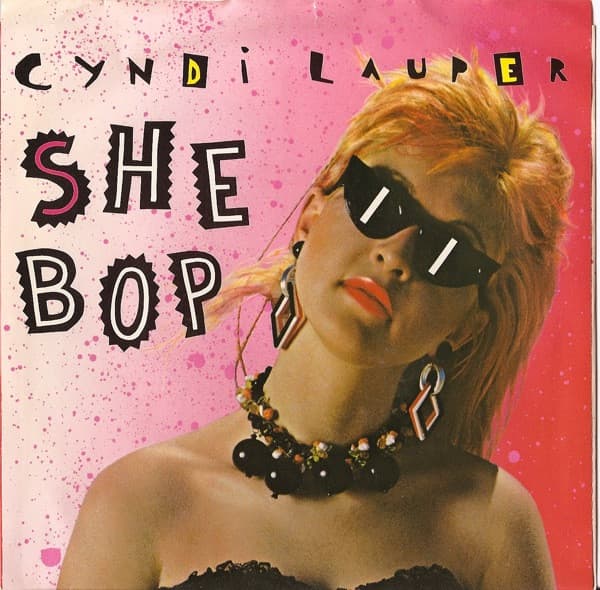 Cyndi Lauper – Synth-Pop - She Bop vinyl cover art
