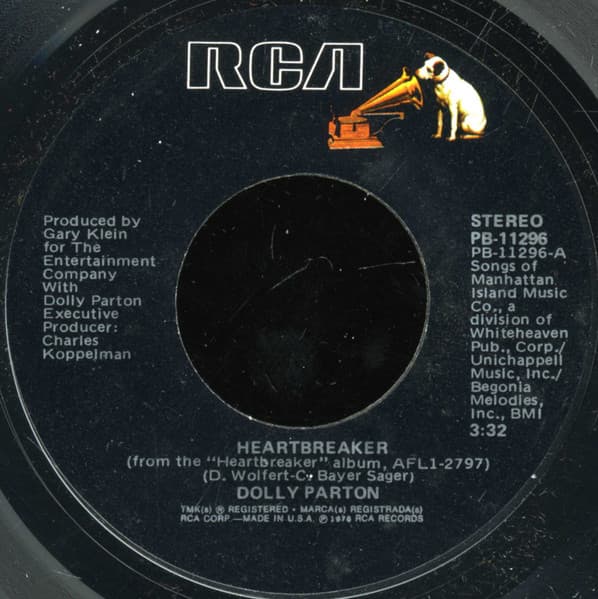 Dolly Parton – Heartbreaker vinyl cover art