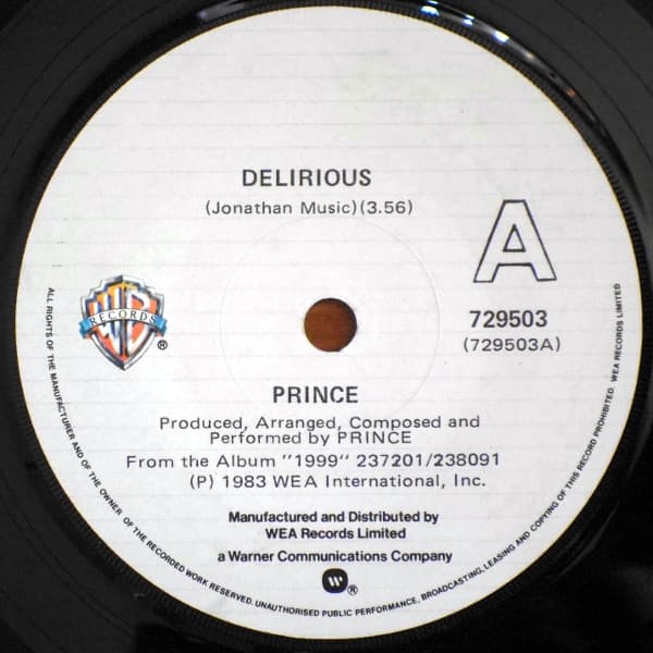 Prince – Horny Toad vinyl cover art