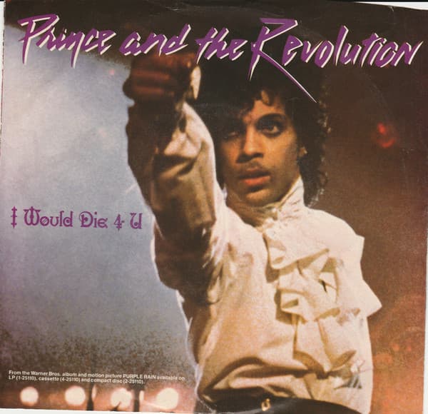 Prince And The Revolution – I Would Die 4 U vinyl cover art