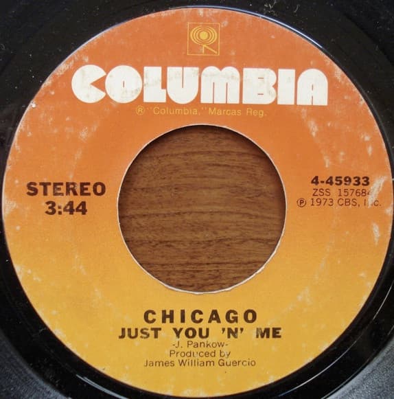 Chicago (2) – Just You 'N' Me vinyl cover art