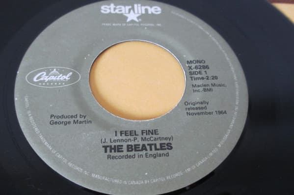 The Beatles – I Feel Fine vinyl cover art