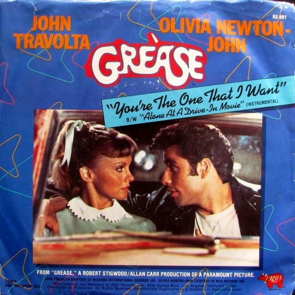 Olivia Newton-John John Travolta – You'Re The One That I Want vinyl cover art
