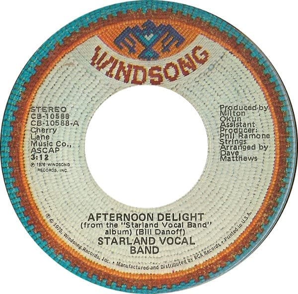 Starland Vocal Band – Afternoon Delight vinyl cover art