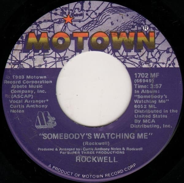 Rockwell – Synth-Pop - Somebody'S Watching Me vinyl cover art