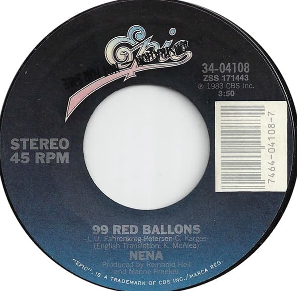 Nena – 99 Luftballons vinyl cover art