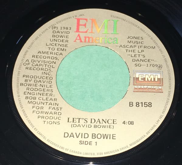 David Bowie – Let'S Dance vinyl cover art