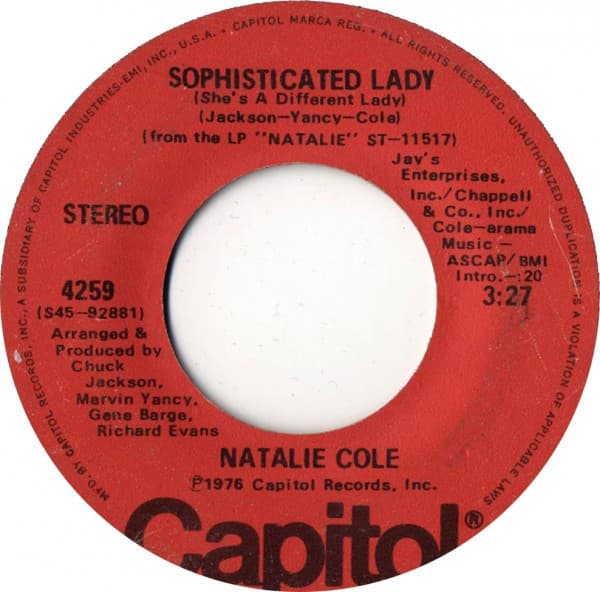 Natalie Cole – Good Morning Heartache vinyl cover art