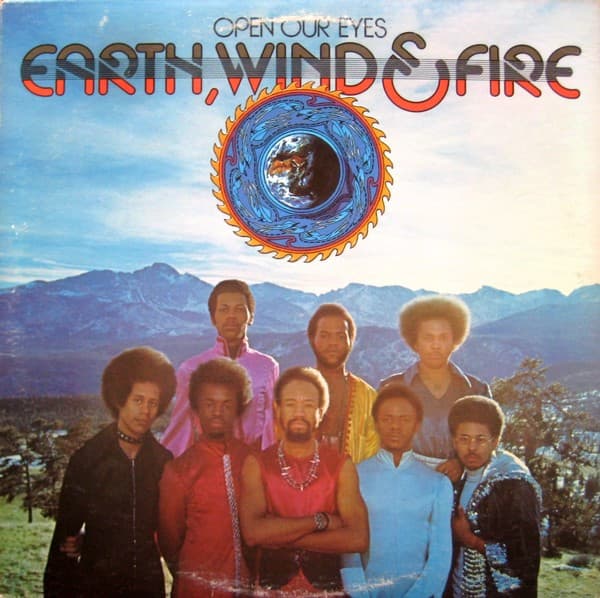 Wind & Fire Earth – Open Our Eyes vinyl cover art