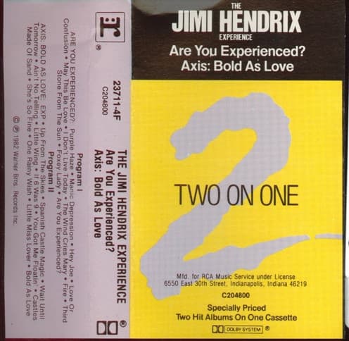 The Jimi Hendrix Experience – Axis: Bold As Love vinyl cover art
