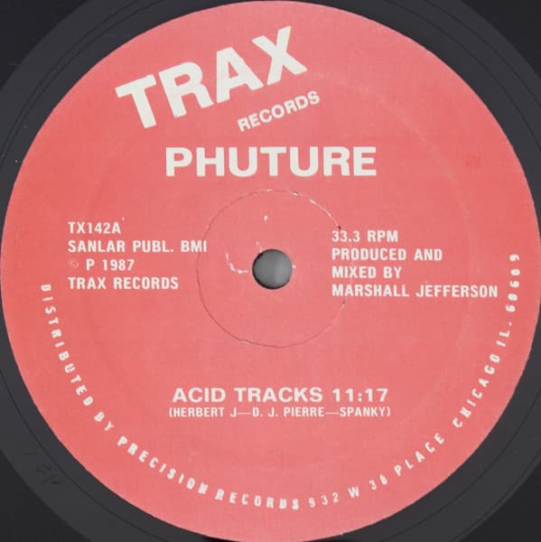 Phuture – Acid House - Acid Tracks vinyl cover art