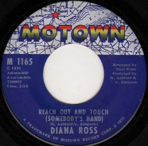 Diana Ross – Reach Out And Touch (Somebody'S Hand) vinyl cover art
