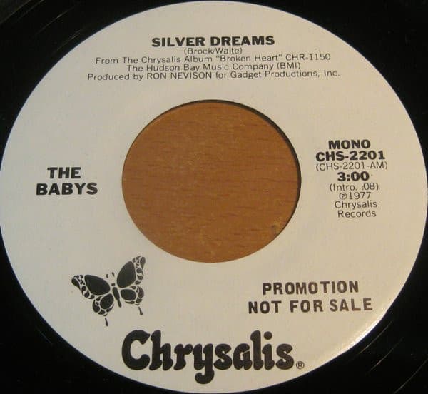 The Babys – Silver Dreams vinyl cover art