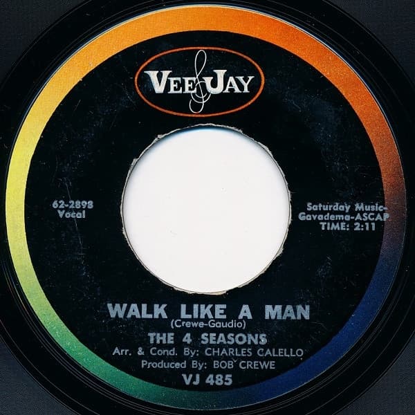The Four Seasons – Walk Like A Man vinyl cover art