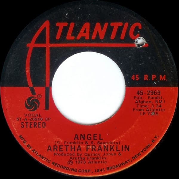 Aretha Franklin – Angel vinyl cover art