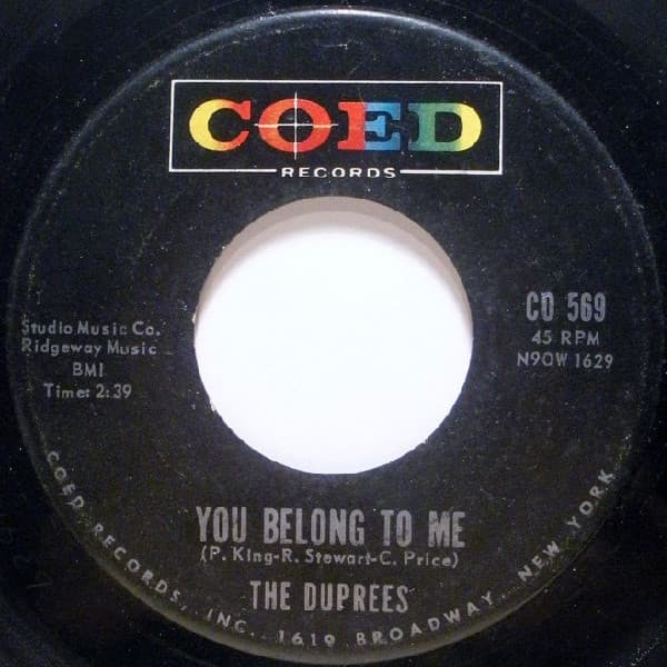 The Duprees – Take Me As I Am vinyl cover art