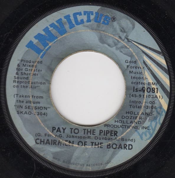 Chairmen Of The Board – Bless You vinyl cover art