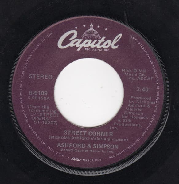 Ashford & Simpson – Street Corner vinyl cover art