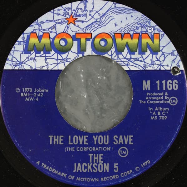The Jackson 5 – The Love You Save vinyl cover art