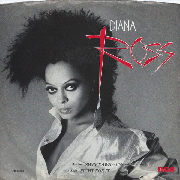 Diana Ross – Swept Away vinyl cover art