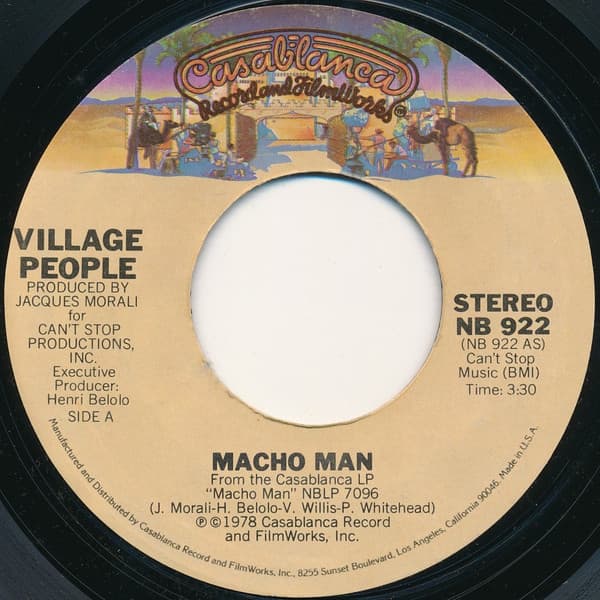 Village People – Macho Man vinyl cover art