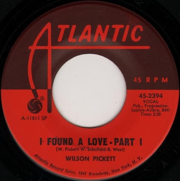 Wilson Pickett – I Found A Love vinyl cover art