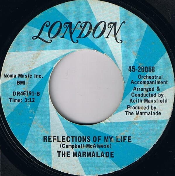 The Marmalade – Reflections Of My Life vinyl cover art