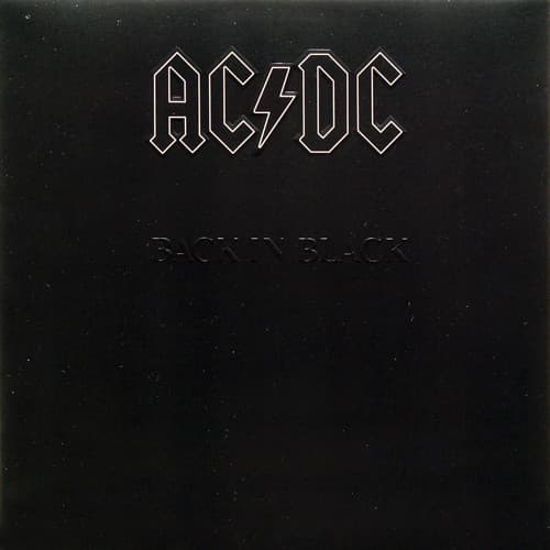 Ac/Dc – Ac/Dc - Back In Black vinyl cover art