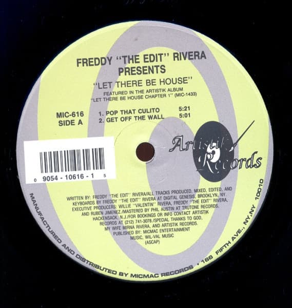 Freddy Rivera – House - Let There Be House vinyl cover art