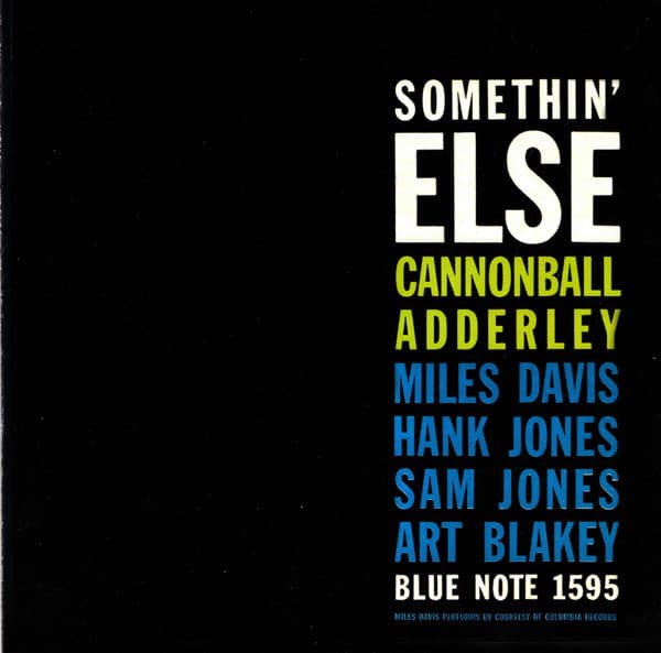 Cannonball Adderley – Somethin' Else vinyl cover art