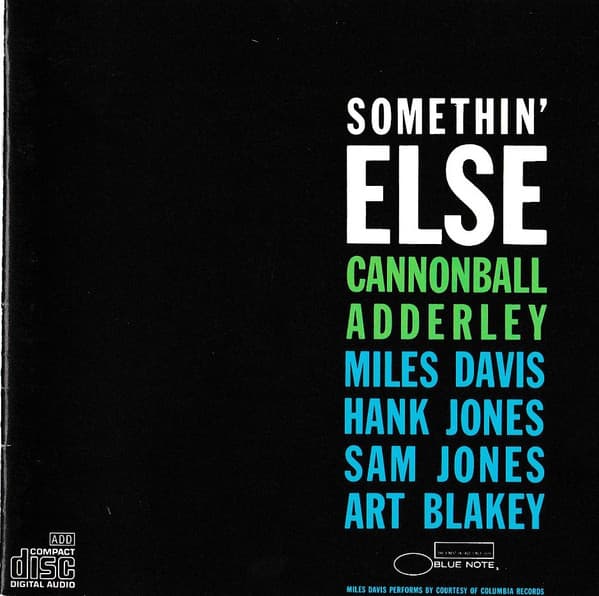 Cannonball Adderley – Somethin' Else vinyl cover art