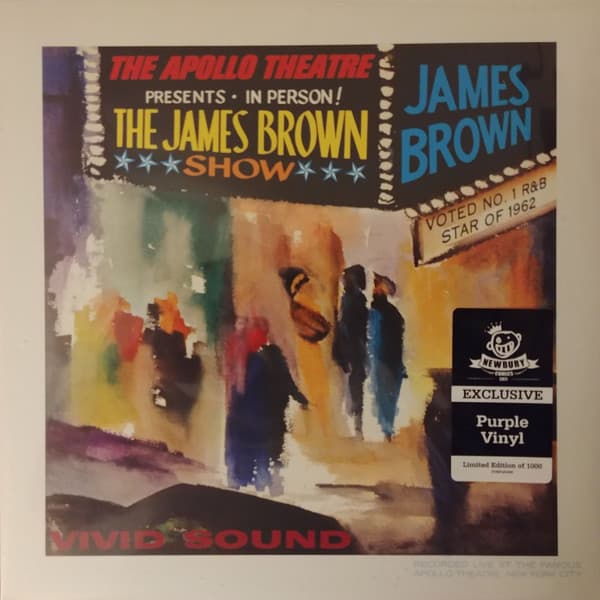 James Brown – 'Live' At The Apollo vinyl cover art