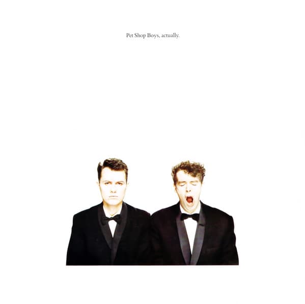 Pet Shop Boys – Actually vinyl cover art
