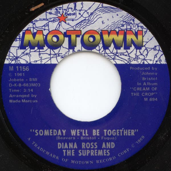 The Supremes – Someday We'Ll Be Together vinyl cover art